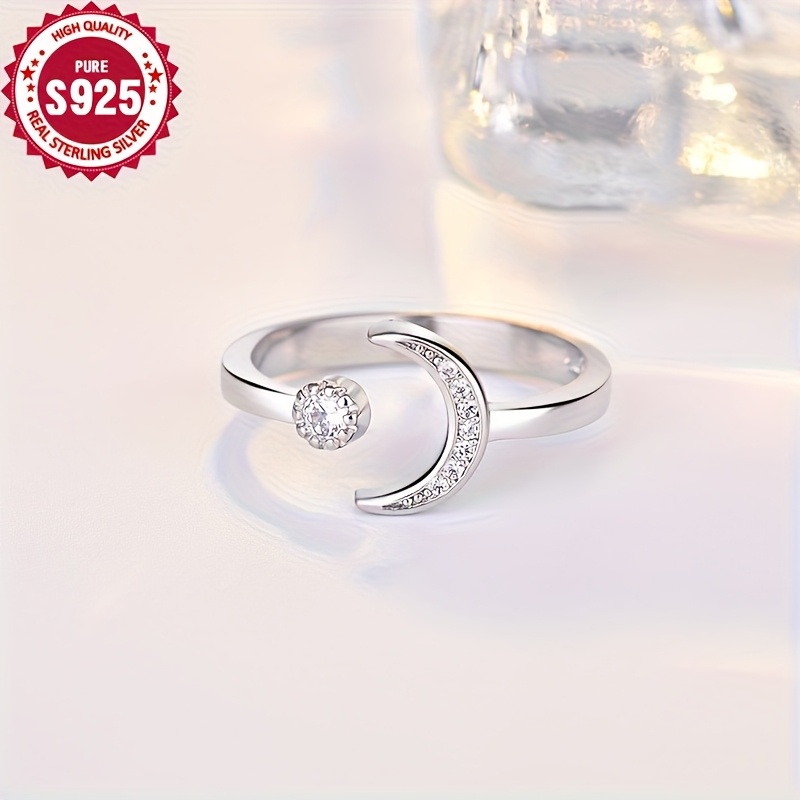 Hypoallergenic Romantic Fresh Moon Ring for Women